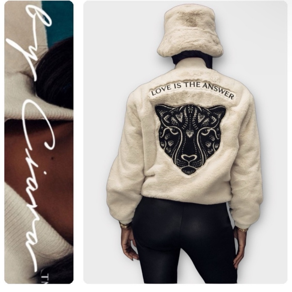 LITA BY CIARA Faux Fur Bomber Jacket by Lita By Ciara, Sz Xs
